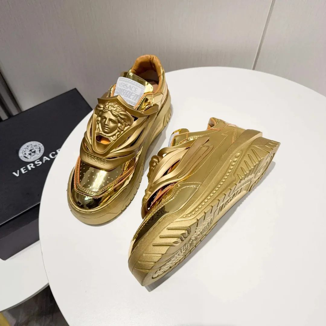 Versace Odissea Black White Sneakers — photo 5