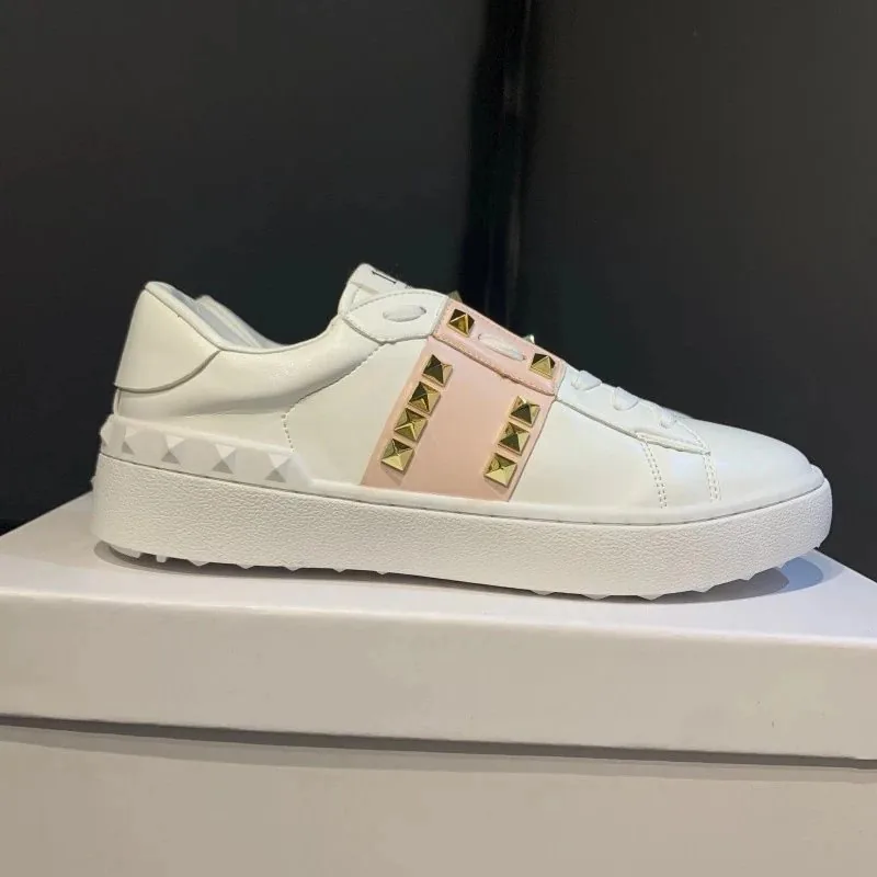 Valentino Rockstud Untitled White Studded Velcro Sneakers — photo 12