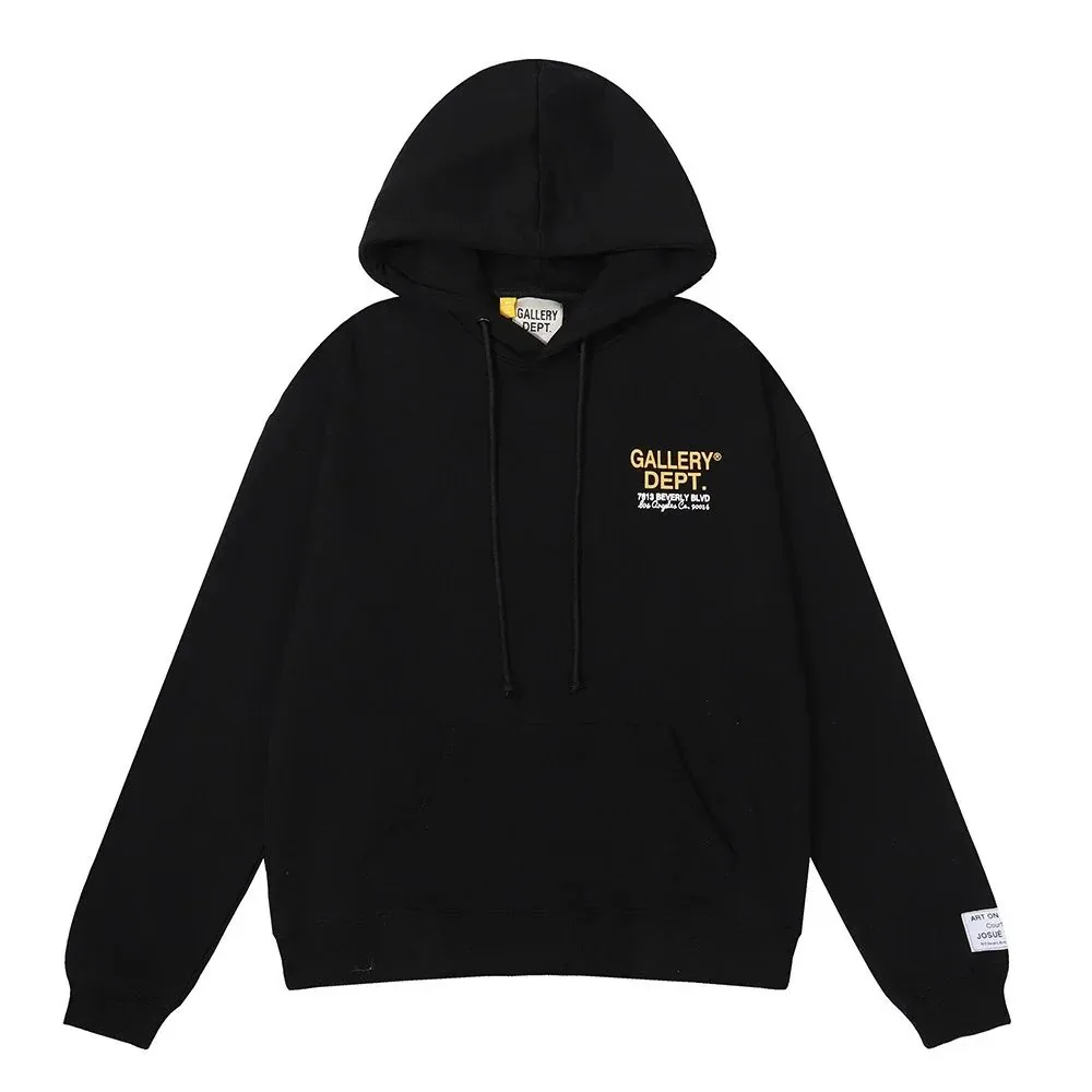 Gallery Dept Splatter Letter Hooded Hoodie — Photo 15