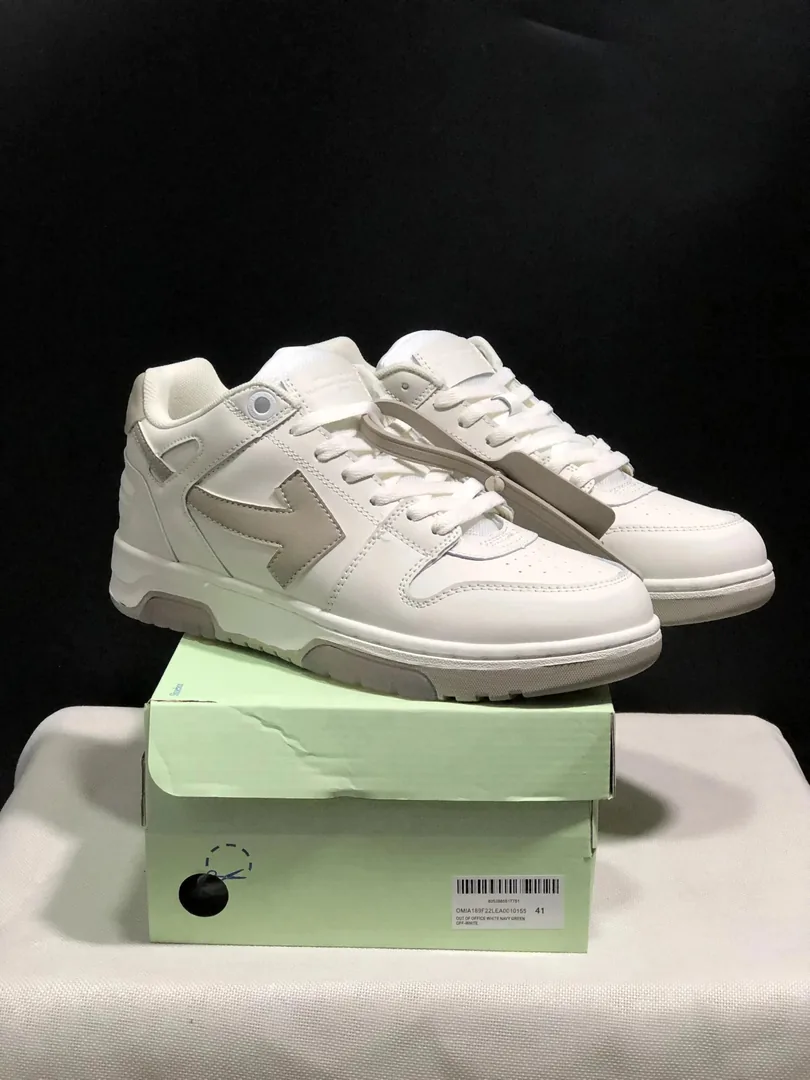 Off-White Out Of Office White Color-Block Platform Sneakers — Photo 2