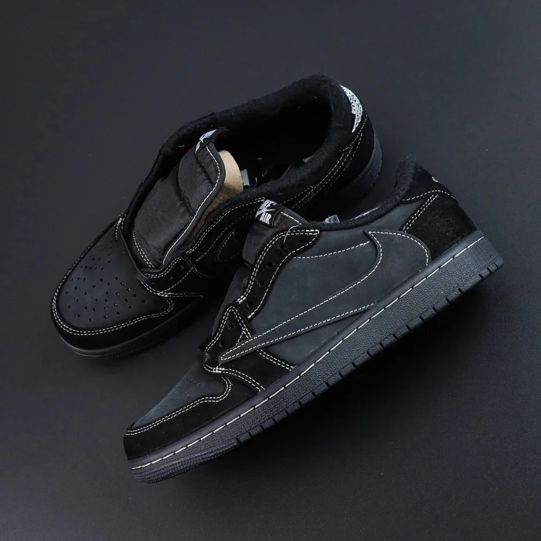 Jordan 1 Low Black Phantom Sneakers