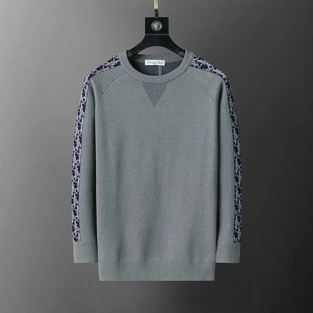 Crewneck Letter Embroidered Knit Sweater — photo 5