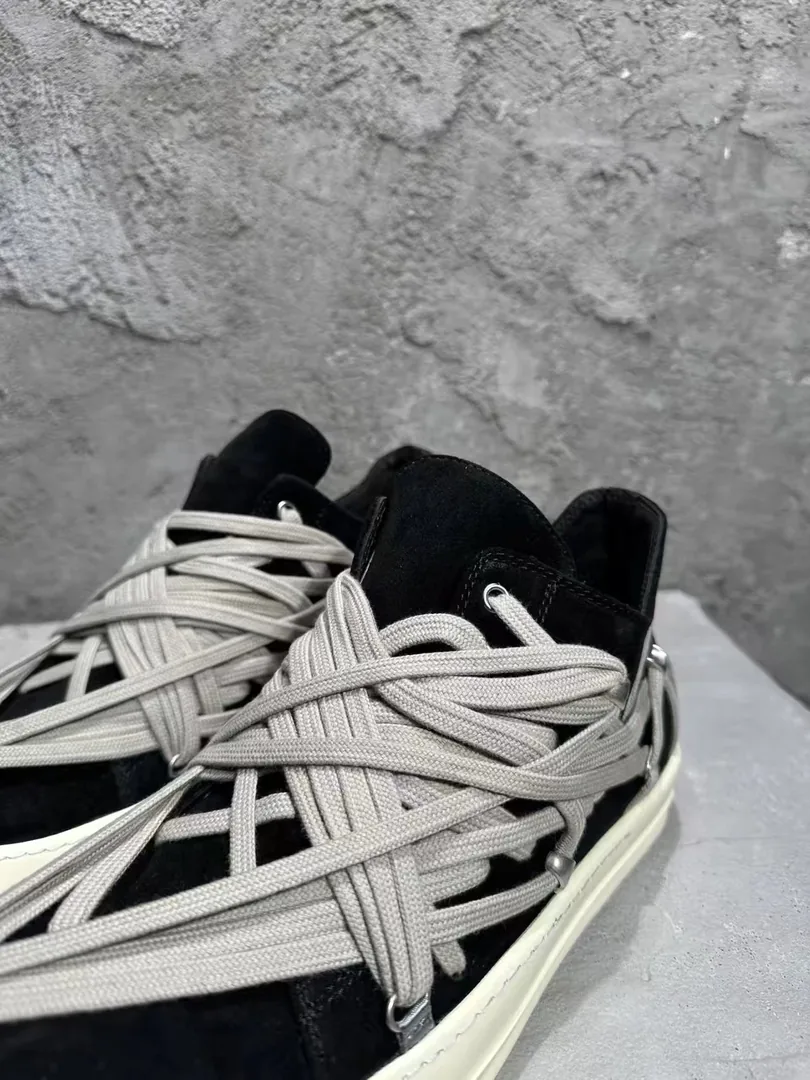 Rick Owens Low-Top Court Sneakers — QC