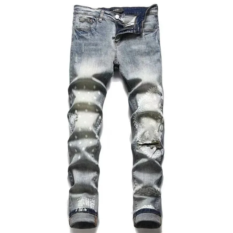 Amiri Distressed Painted Jeans — photo 11
