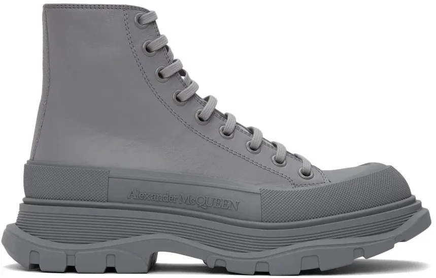Alexander McQueen Tread Slick White Sneakers — Photo 14