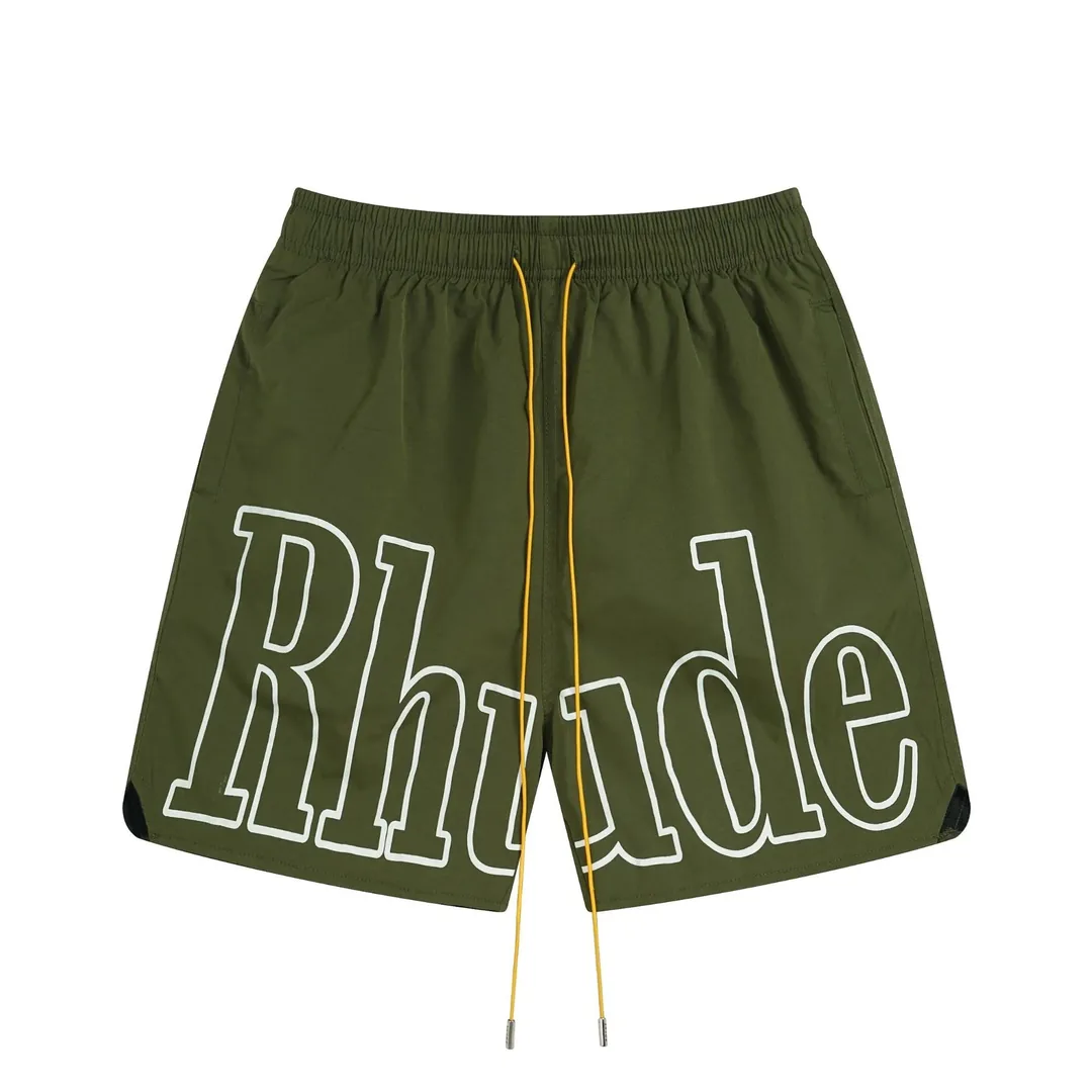 Rhude Letter Logo Knit Shorts — Photo 14
