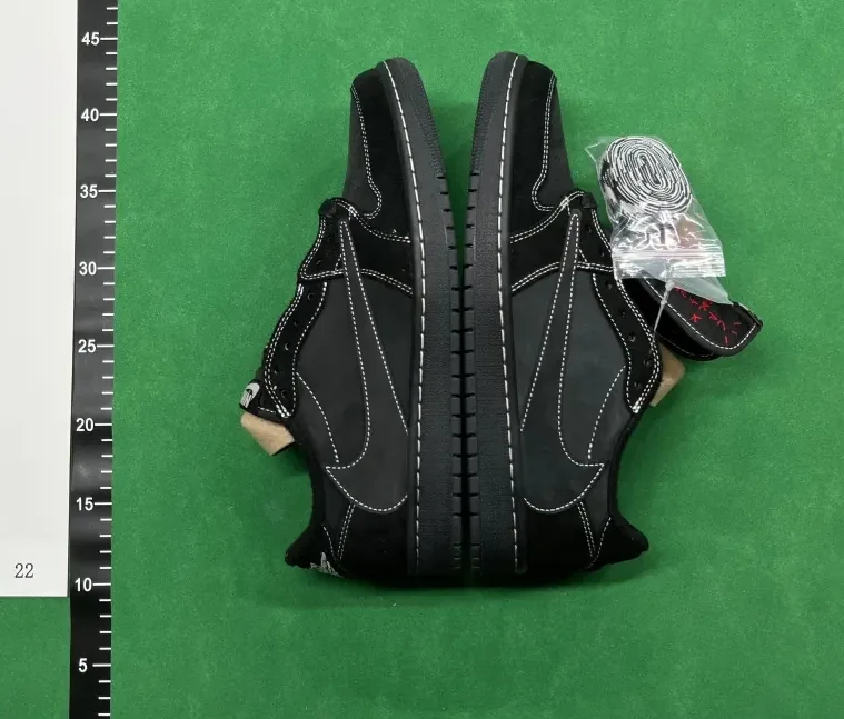 Jordan 1 Low Black Phantom Sneakers — Photo 10