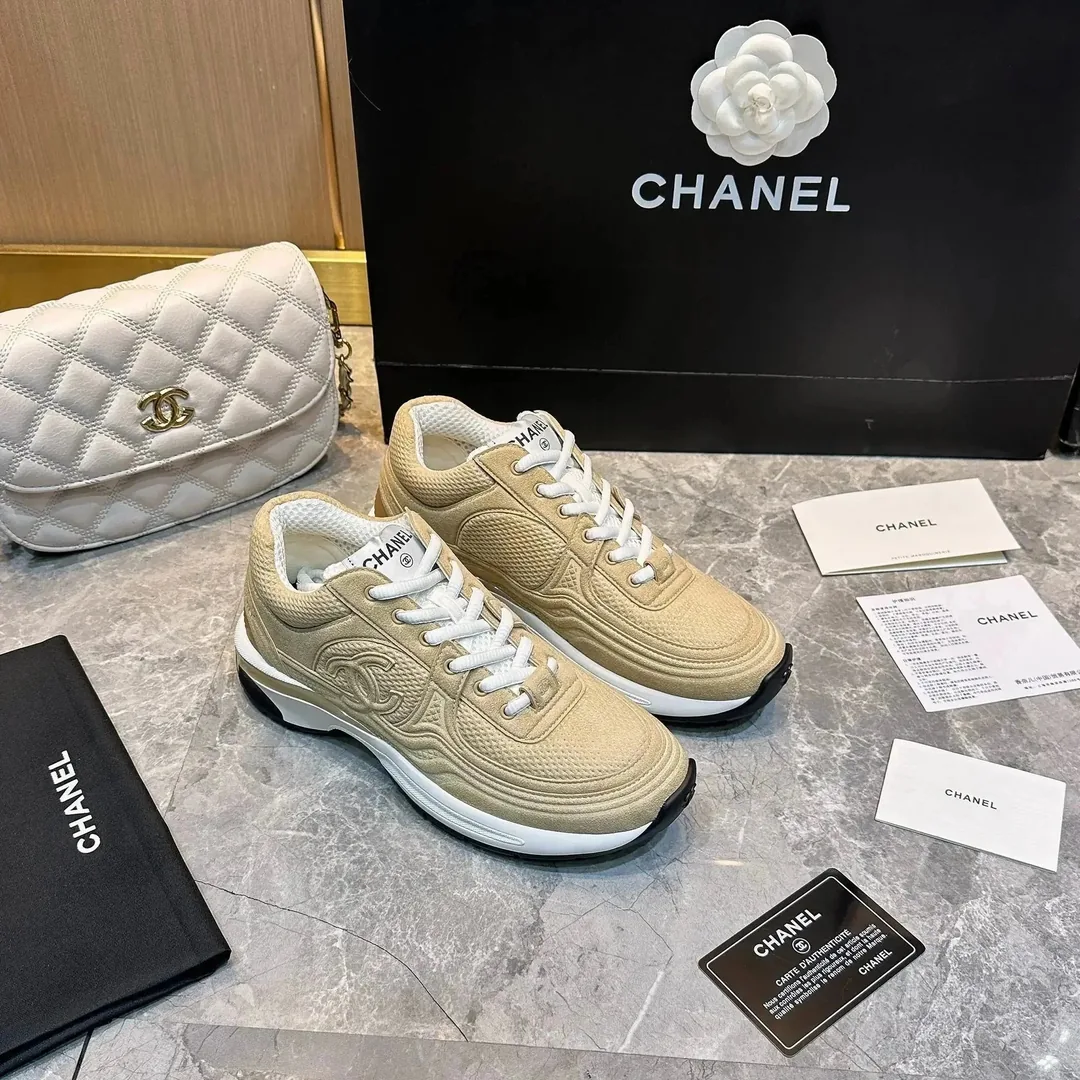Chanel White Sneakers — QC