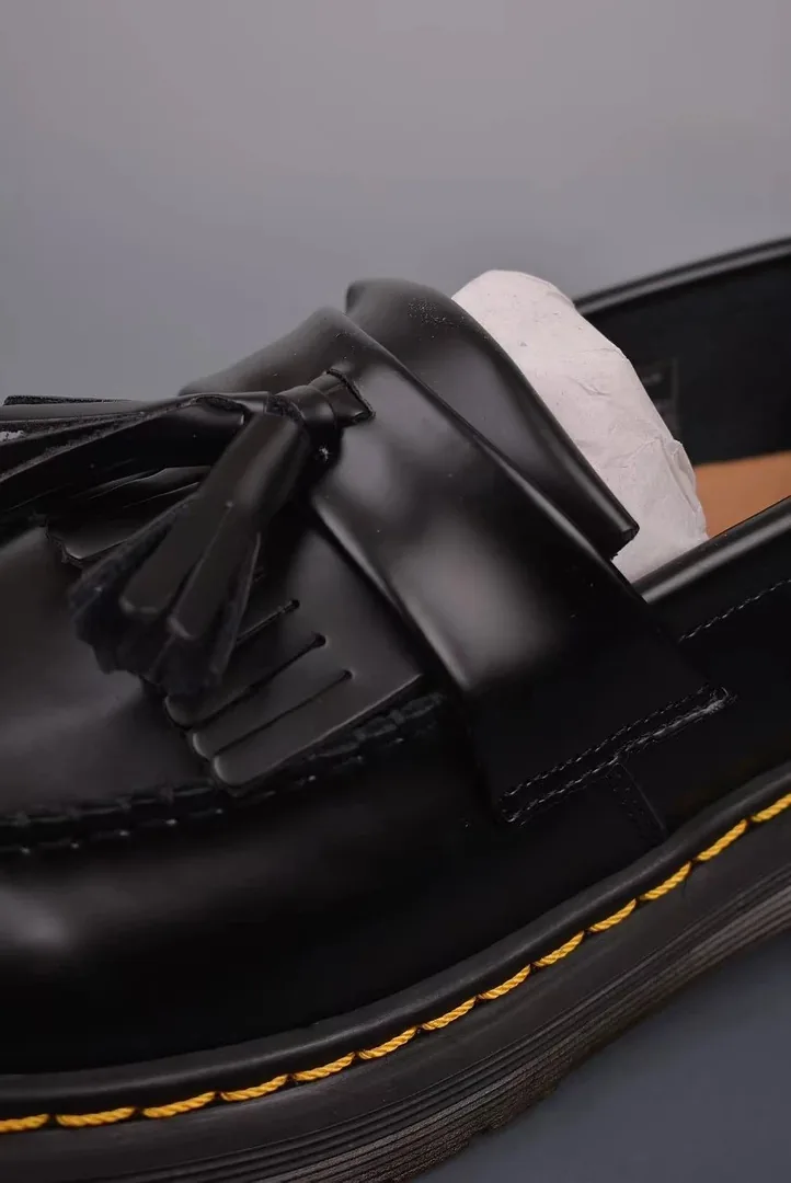 Dr. Martens Adrian Dr. Black Tassel Loafers — Photo 6