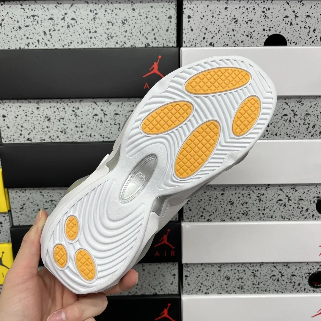 Nike White Grey Glide Basketball Shoes — QC
