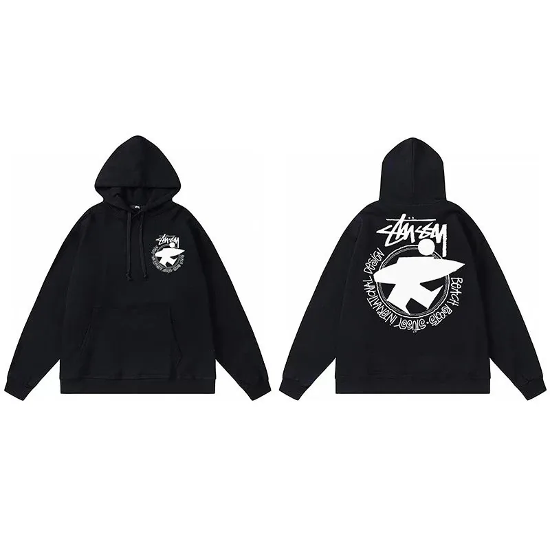 Letter Print Pullover Hoodie — QC
