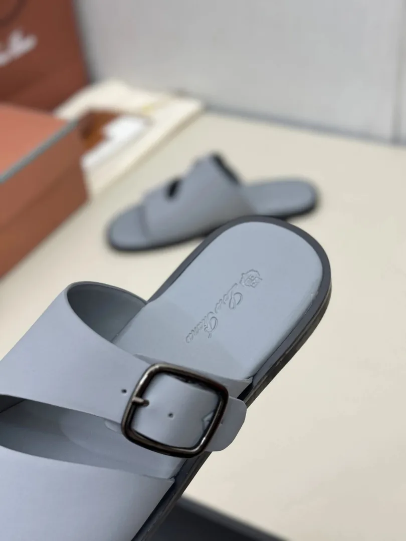 Leather Slide Sandals — photo 8