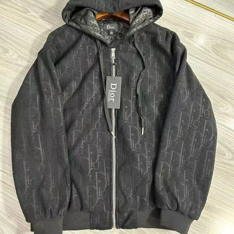 Dior CD Logo Dark Grey Hoodie — Photo 6