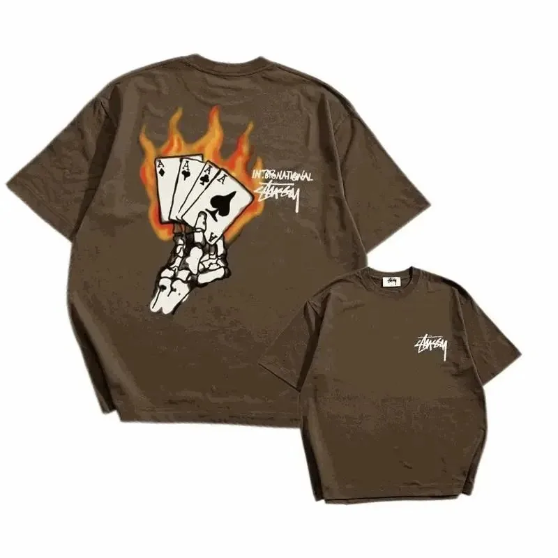 Stussy Flaming Cards T-Shirt