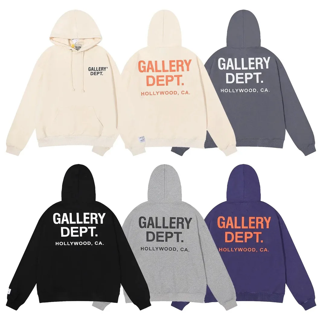 Gallery Dept Splatter Letter Hooded Hoodie — Photo 3