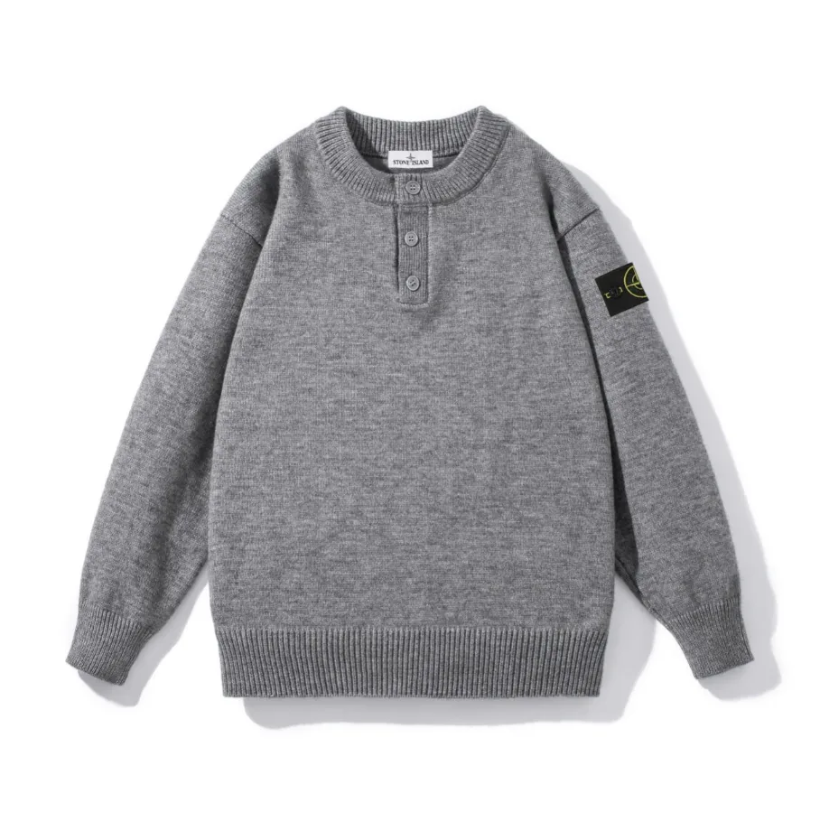 Button Knit Sweater — Photo 4