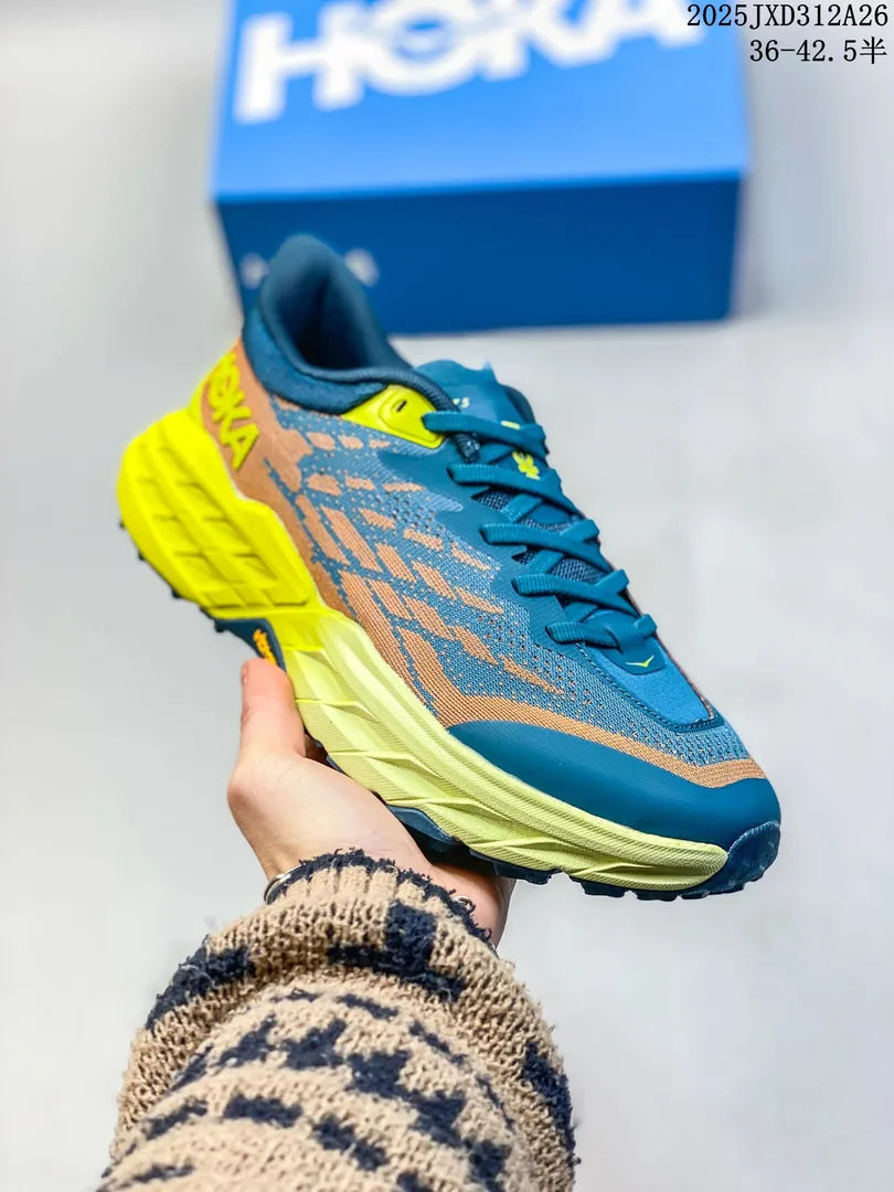 Hoka Speedgoat 5 Black Mesh GOAT Sneakers — QC