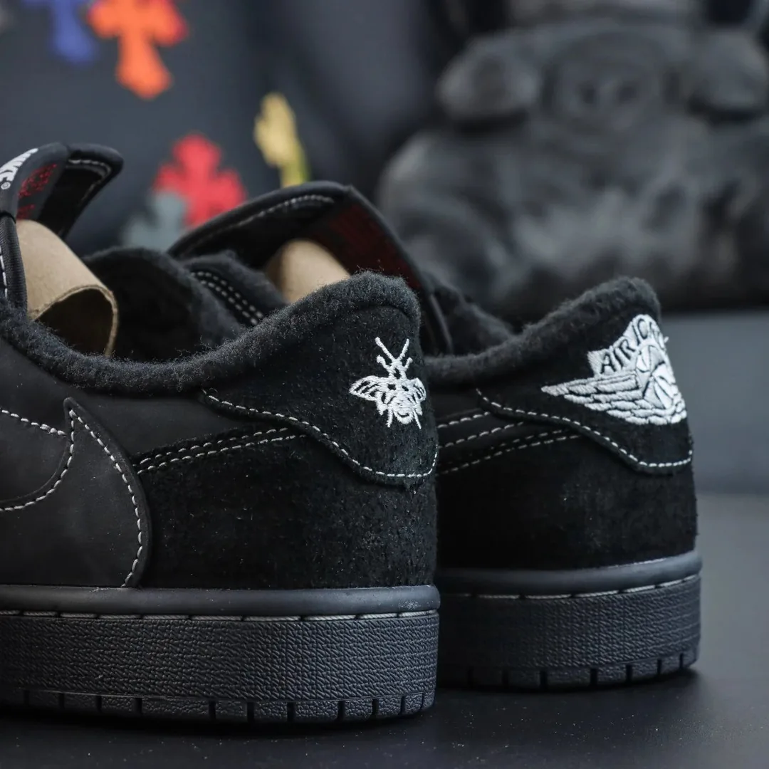 Jordan 1 Low Black Phantom Sneakers — Photo 9
