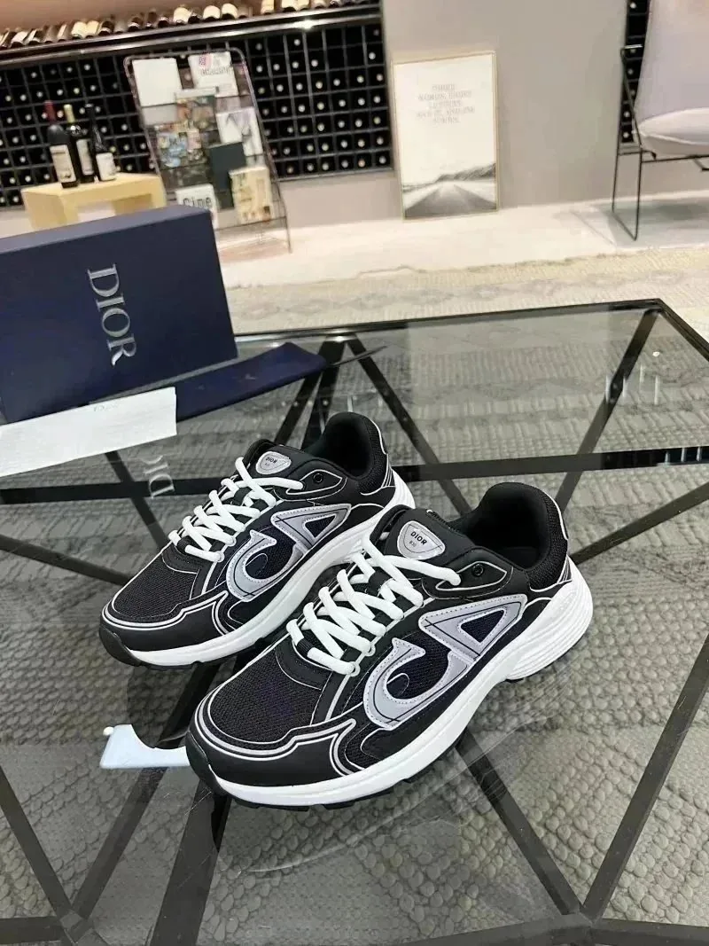 Dior B30 Grey Lace-Up Trainers — Photo 14