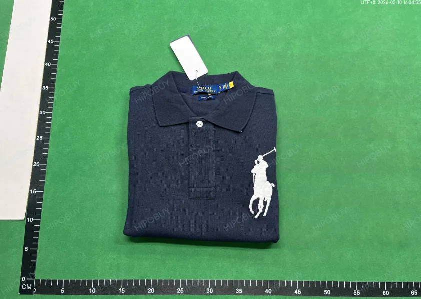 Embroidered Pique Cotton Polo Shirt — QC