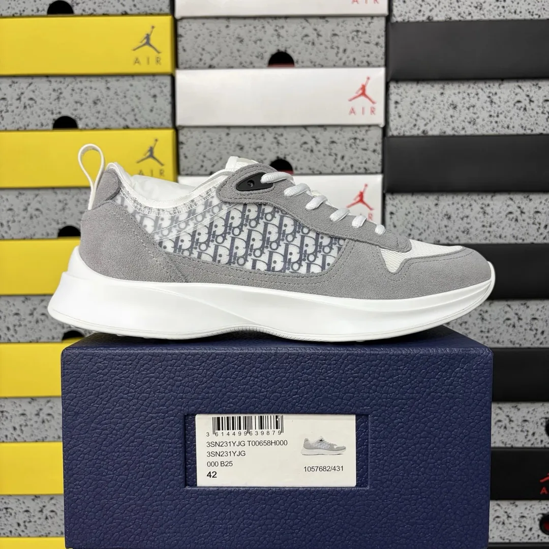 Dior B25 White Black Runners — Photo 12