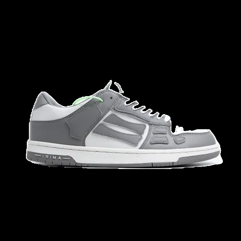 Amiri Skel Top Low White Black Lace-Up Sneakers — Photo 5
