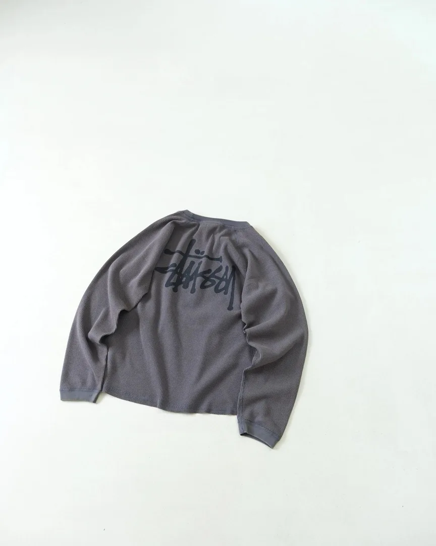 Stussy Camo Waffle Long-Sleeve Tee — QC