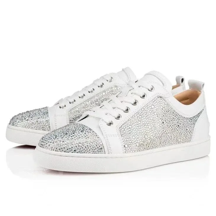 Christian Louboutin White Studded Trainers — Photo 15