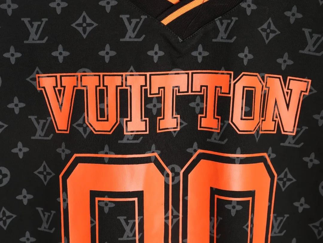 Orange Letter Print T-Shirt — QC