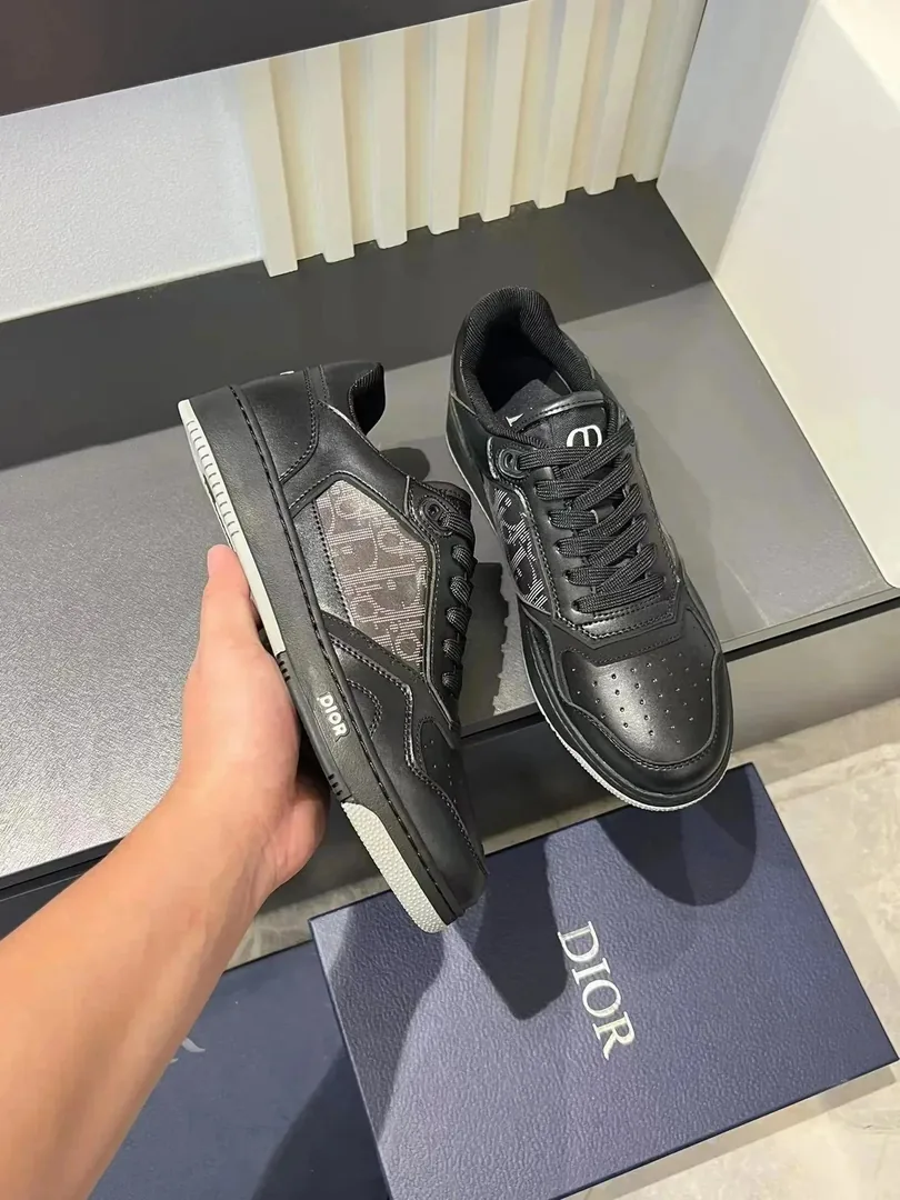 Dior B27 Black White Skate Shoes — QC