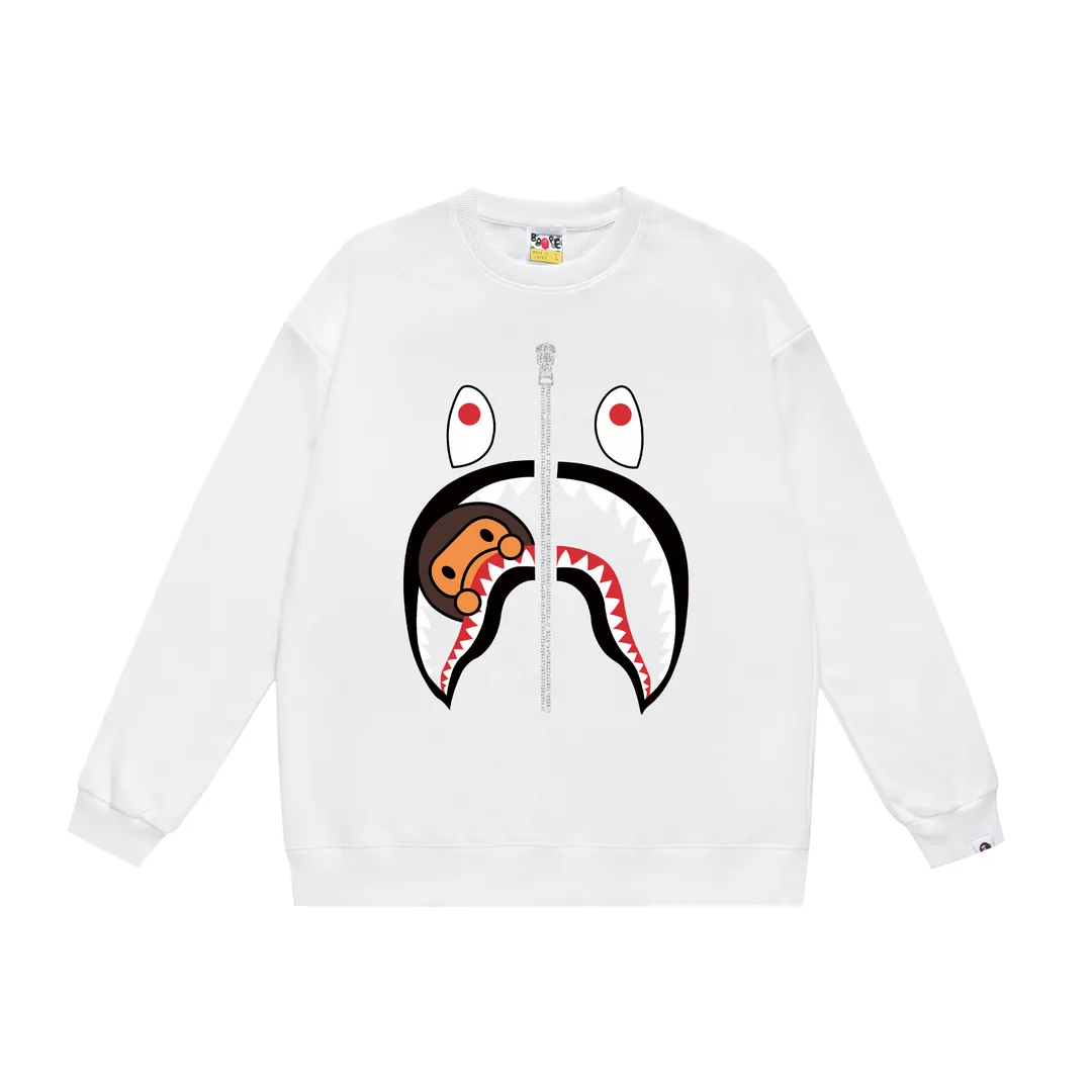 Print Fleece Crewneck Sweatshirt — Photo 13