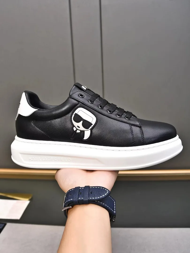 Karl Lagerfeld Kapri White KC Low-Top Sneakers — QC