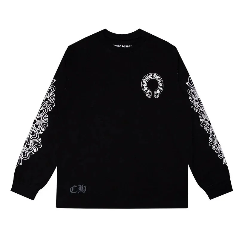 Cotton Print Long-Sleeve Tee — Photo 12