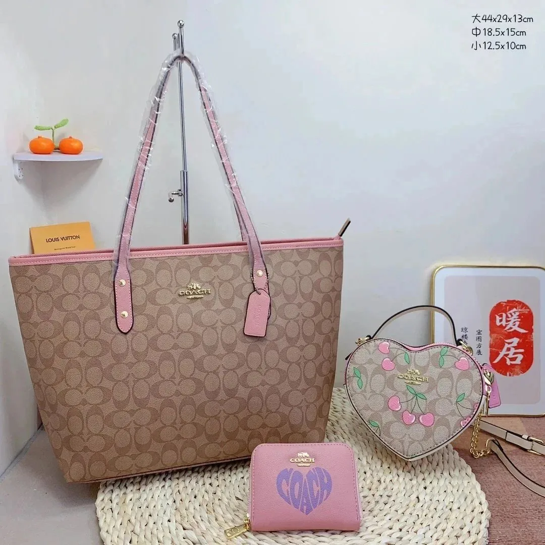 Fendi FF Zucca Boston Bag Wallet Set — QC