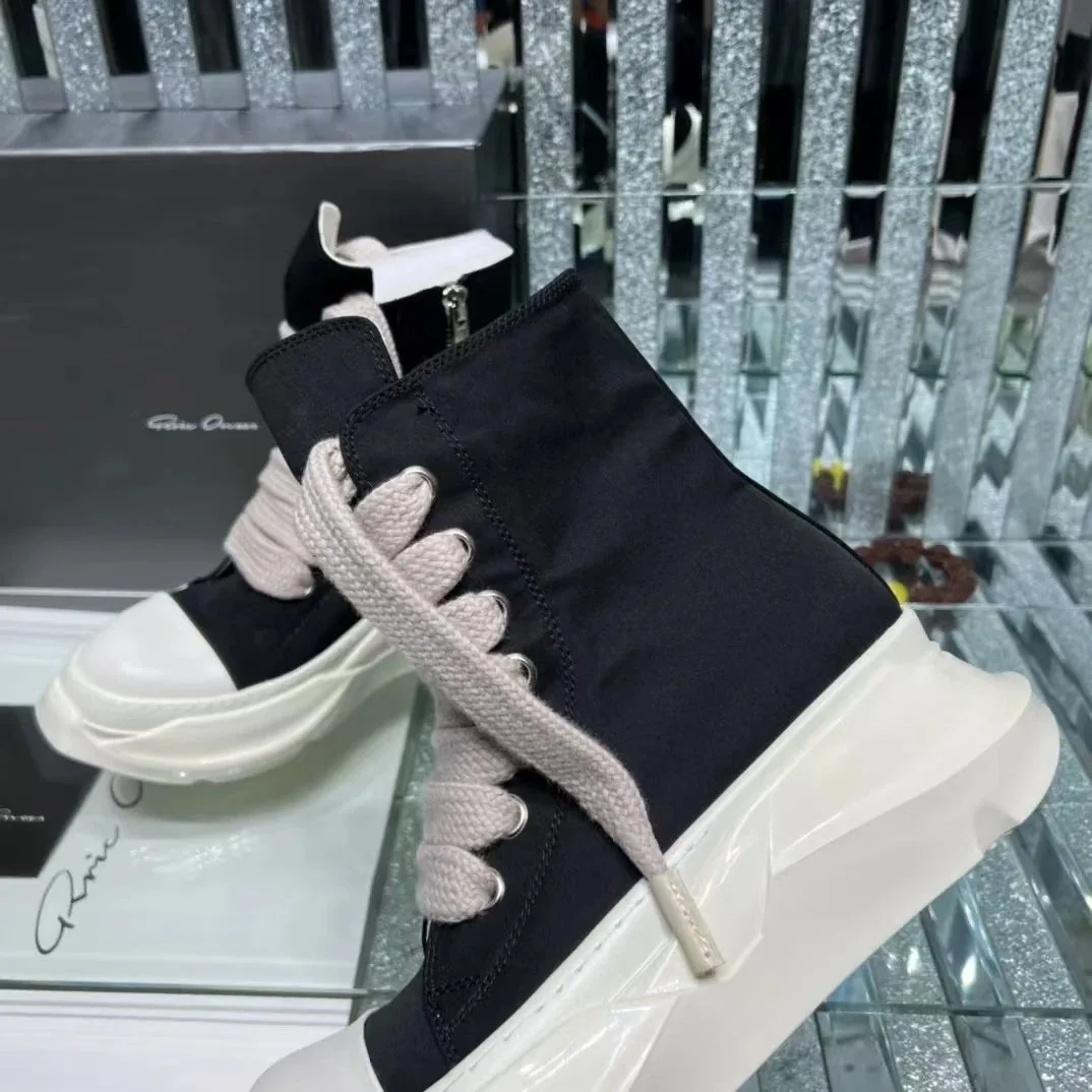 Rick Owens DRKSHDW Ramones High Black Jumbo Laced — QC