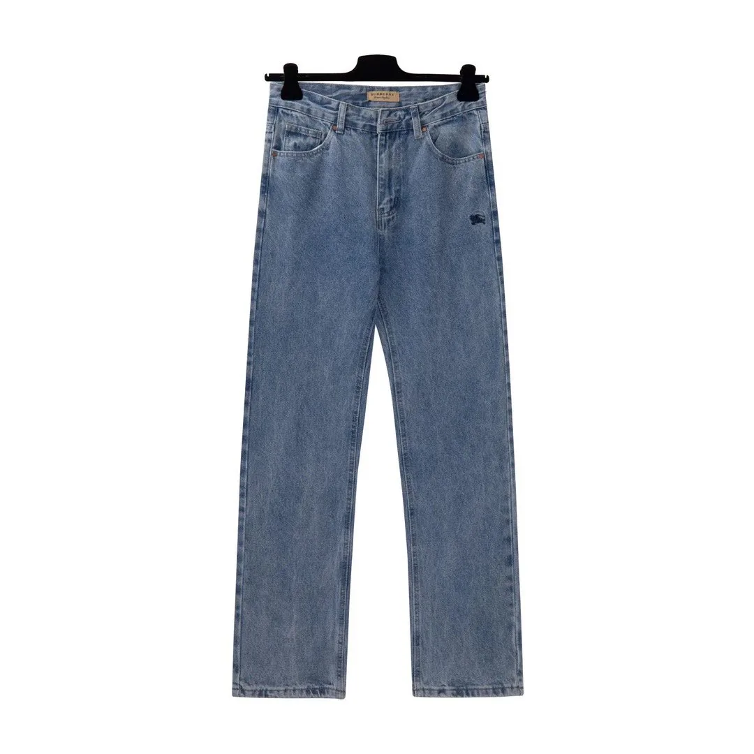 Burberry Embroidered Denim Jeans — Photo 2