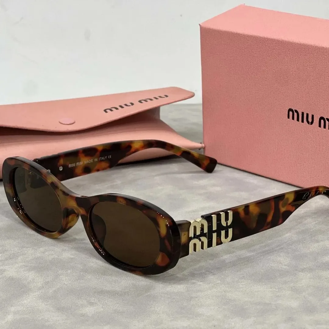 Miu Miu Logo Metal Frame Sunglasses — QC