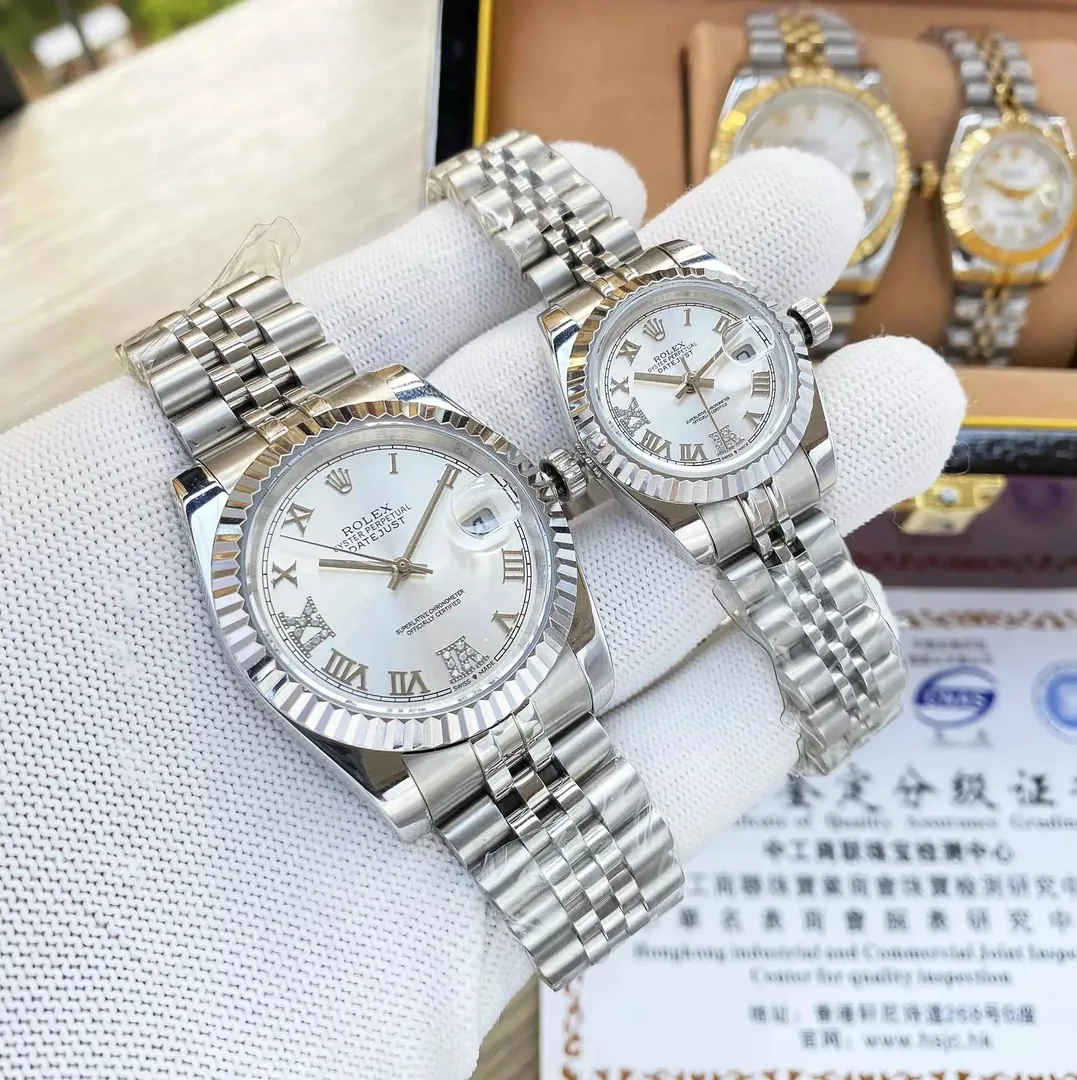 Rolex Datejust Pink Dial Watch — QC