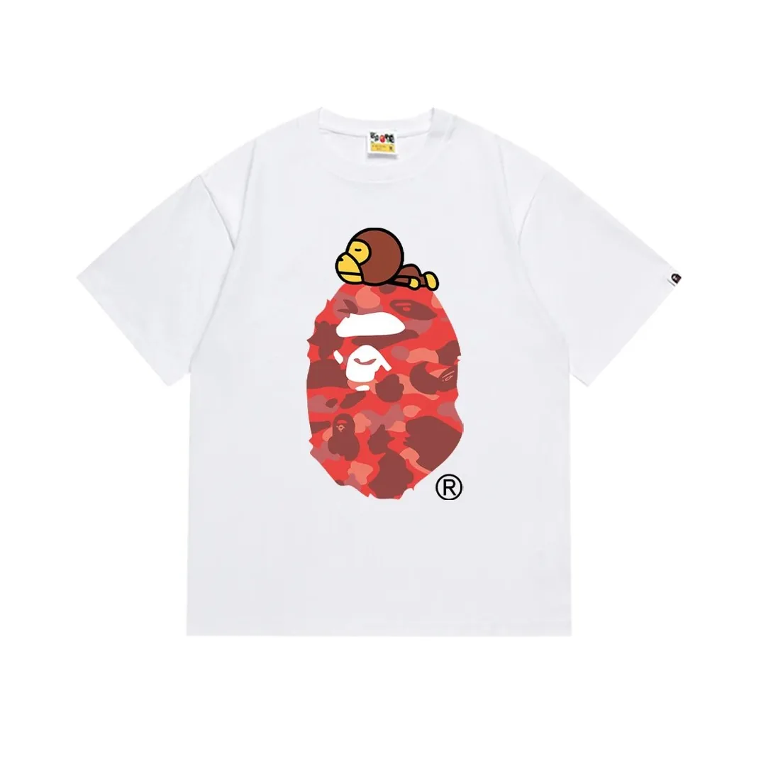 Bape Ape Print Crewneck T-Shirt — Photo 10