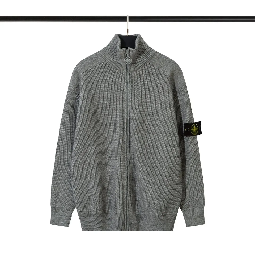 Zip Stand-Collar Knit Sweater — Photo 4