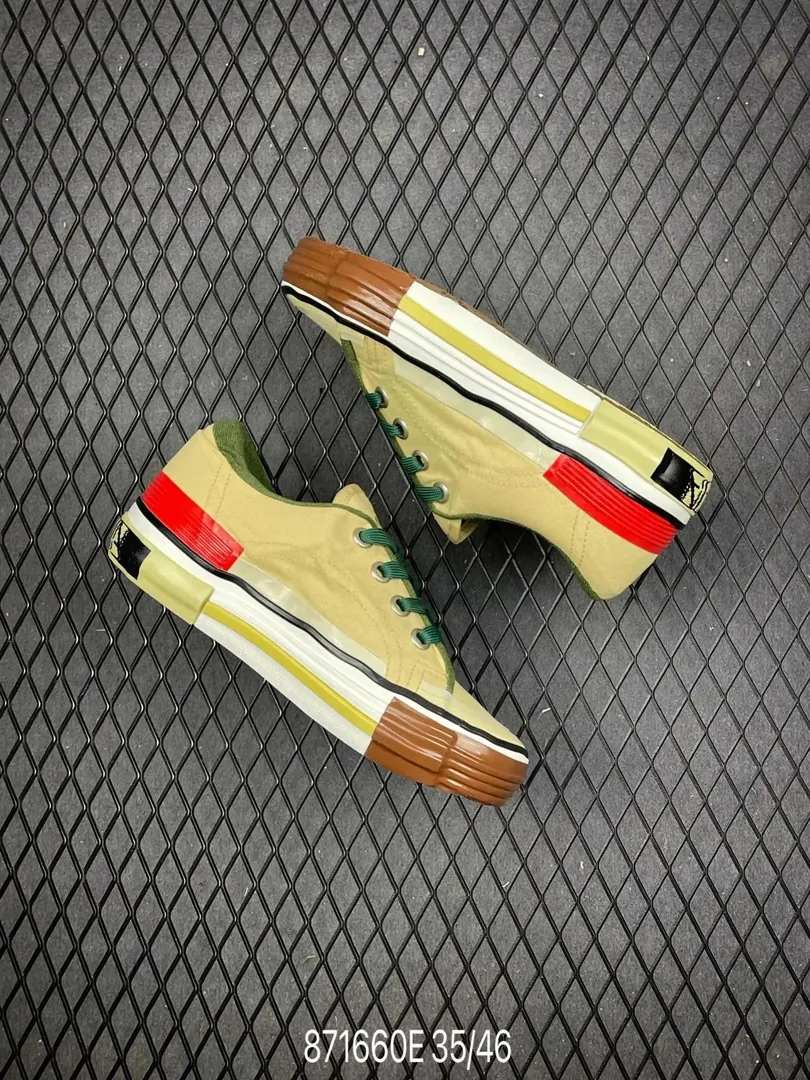 Lanvin Blue Suede Canvas Shoes — Photo 11