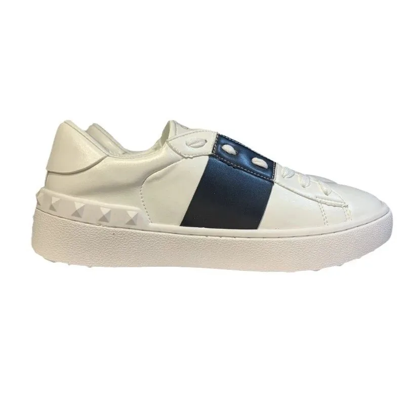 Valentino Rockstud Untitled White Studded Velcro Sneakers — photo 5