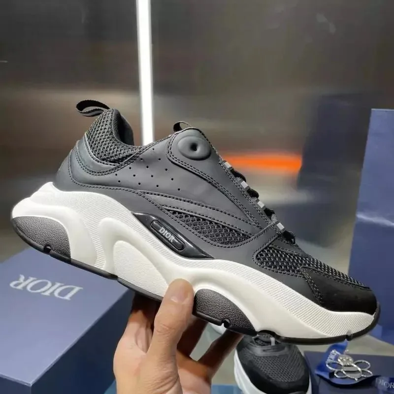 Dior B22 Grey Low-Top Sneakers — Photo 4