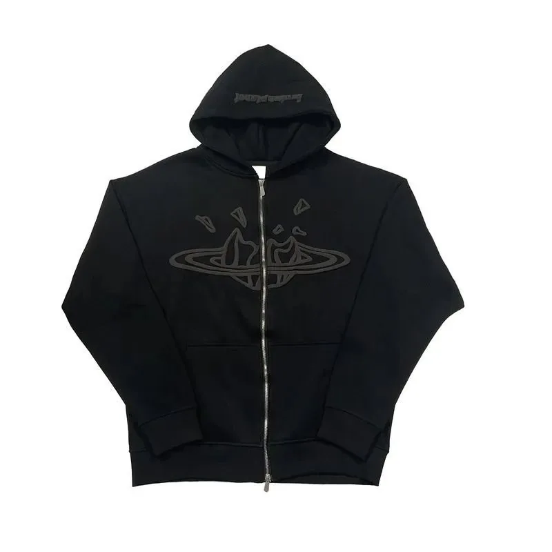 Print Fleece Zip Cardigan Set — Photo 10