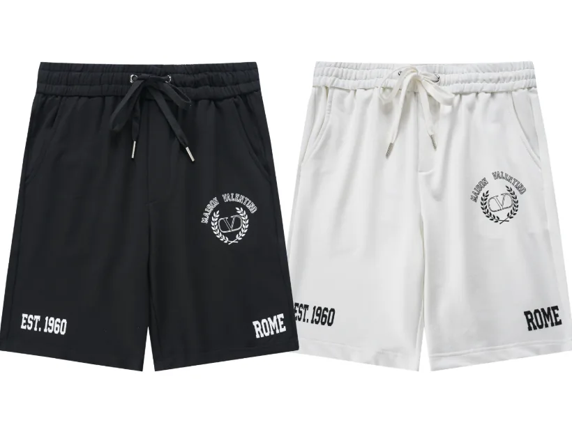 Valentino Rome Crest Logo Sweat Shorts