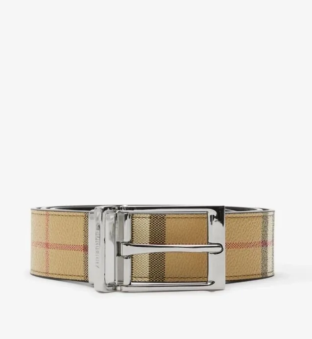 Burberry Reversible Check Belt