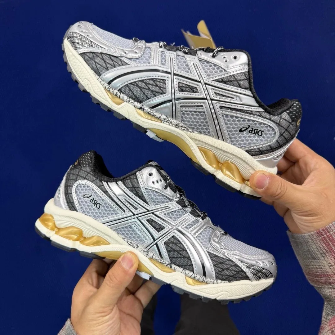 Asics Grey Nimbus Running Shoes — Photo 13