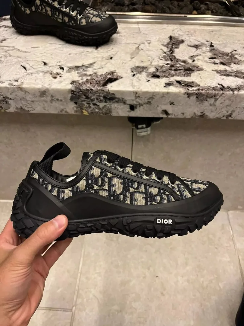 Dior Brown B-28 High-Top Sneakers — photo 4
