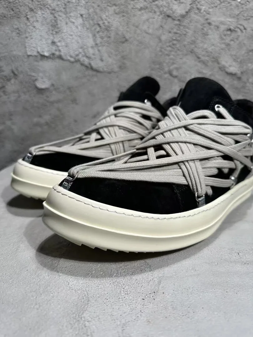 Rick Owens Low-Top Court Sneakers — QC