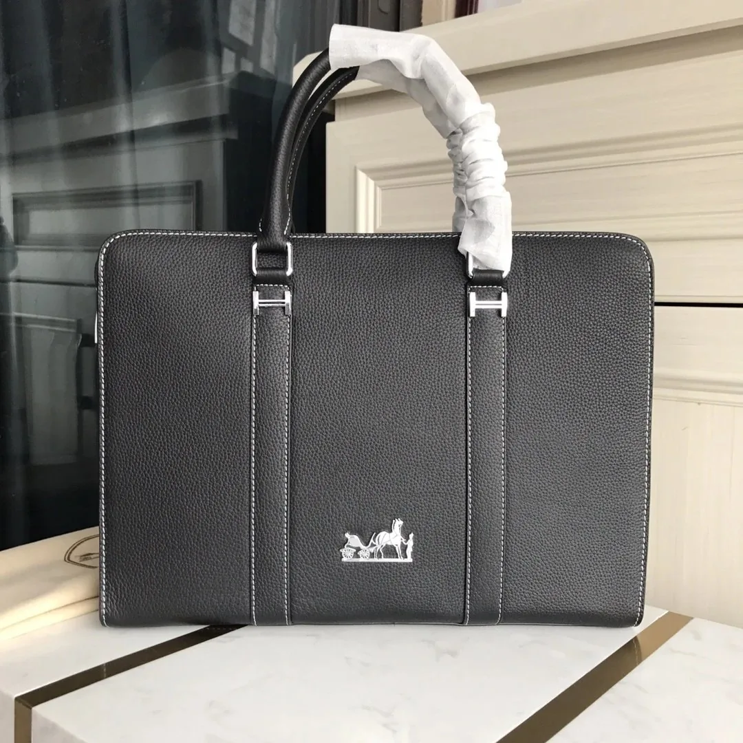 Hermes Mens Leather Briefcase